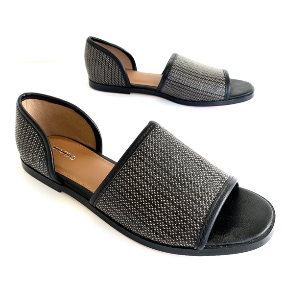 Lands' End Canvas d'Orsay Open Toe Slide Sandals - Picture 7 of 11